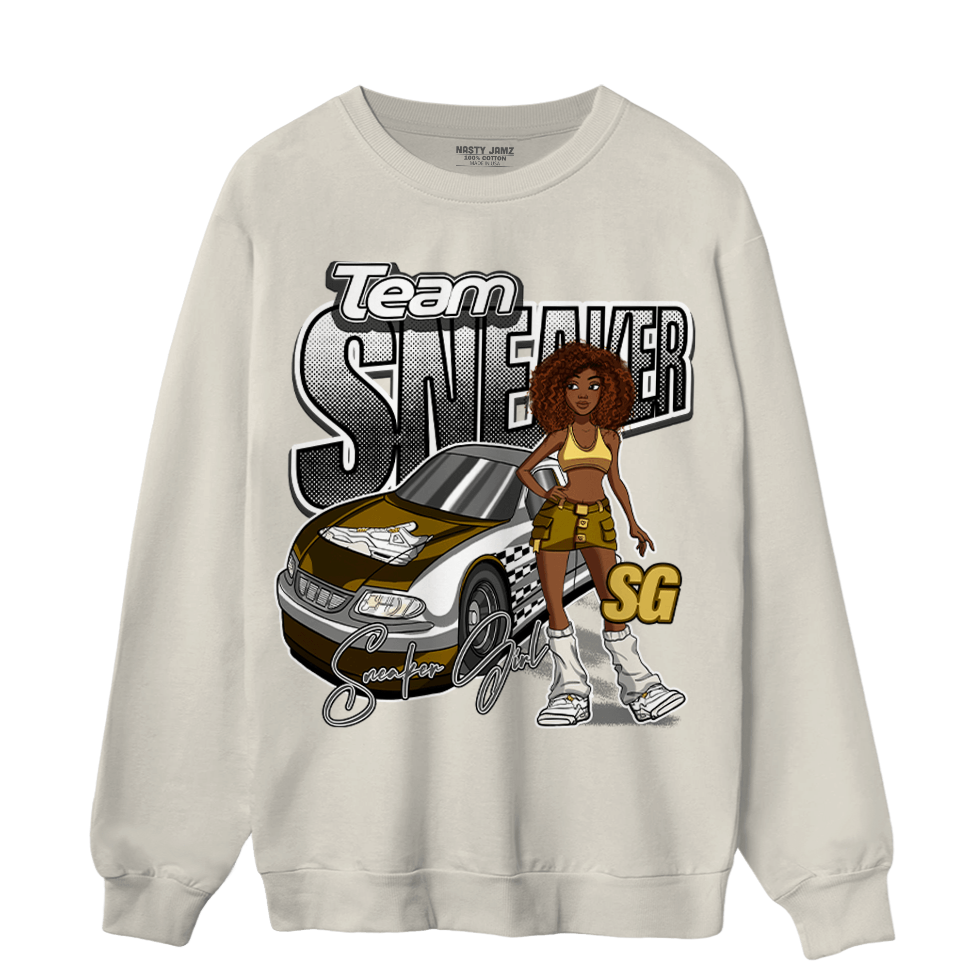 Sail 4s Sweatshirt Match Team Sneaker Girl - NastyJamz