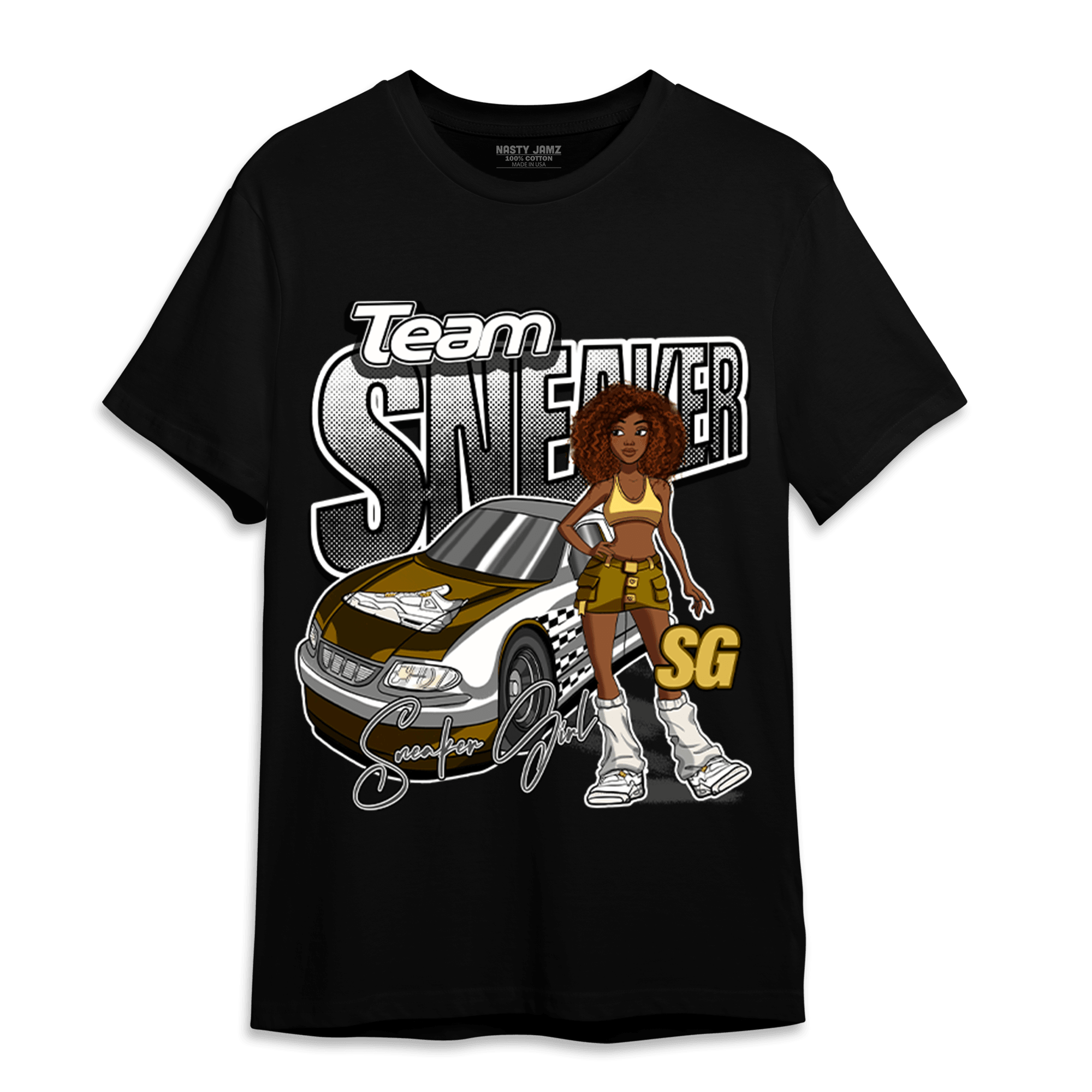 Sail 4s T Shirt Match Team Sneaker Girl - NastyJamz