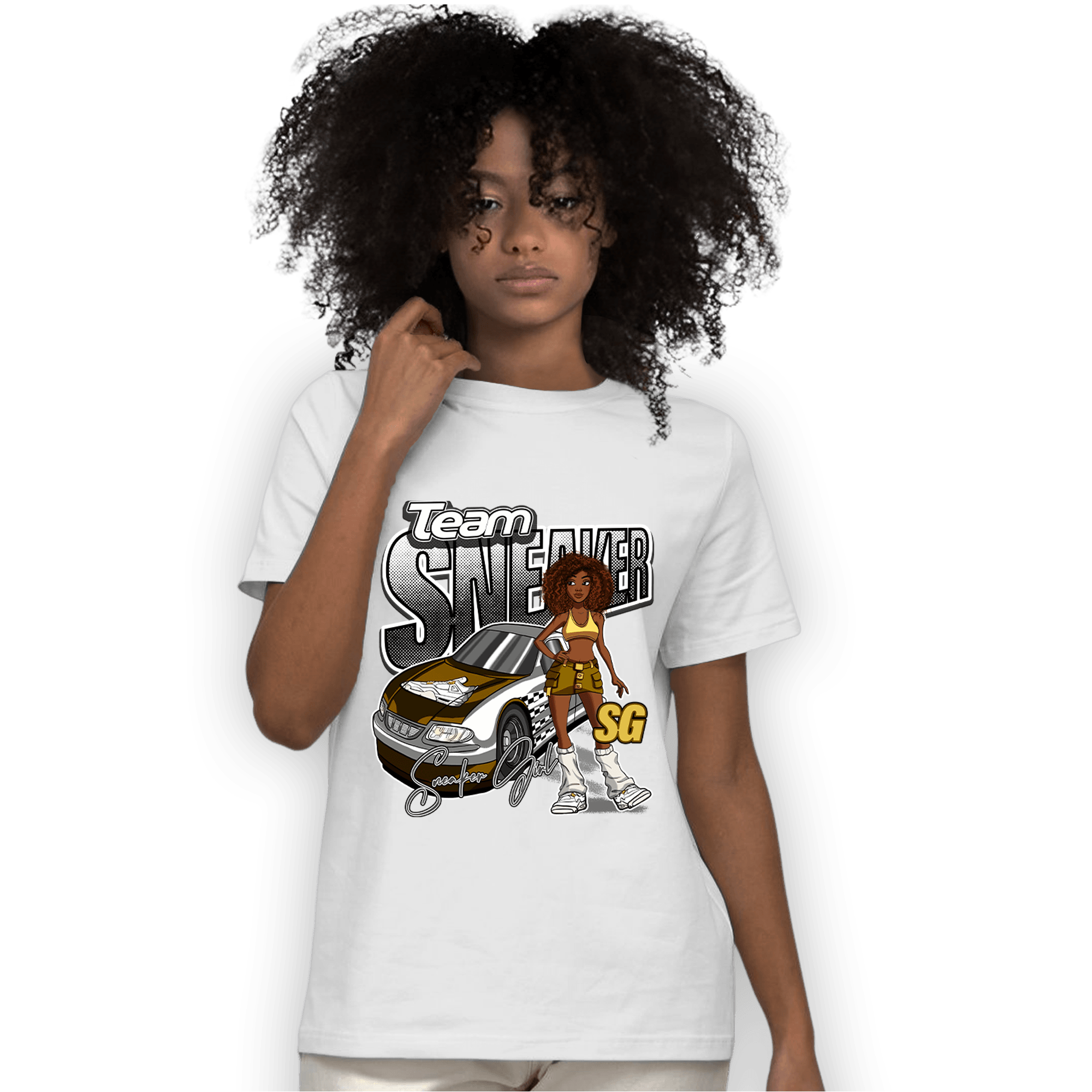 Sail 4s T Shirt Match Team Sneaker Girl - NastyJamz