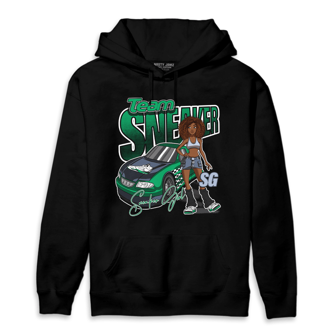 Lucky Green 5s Hoodie Match Team Sneaker Girl - NastyJamz