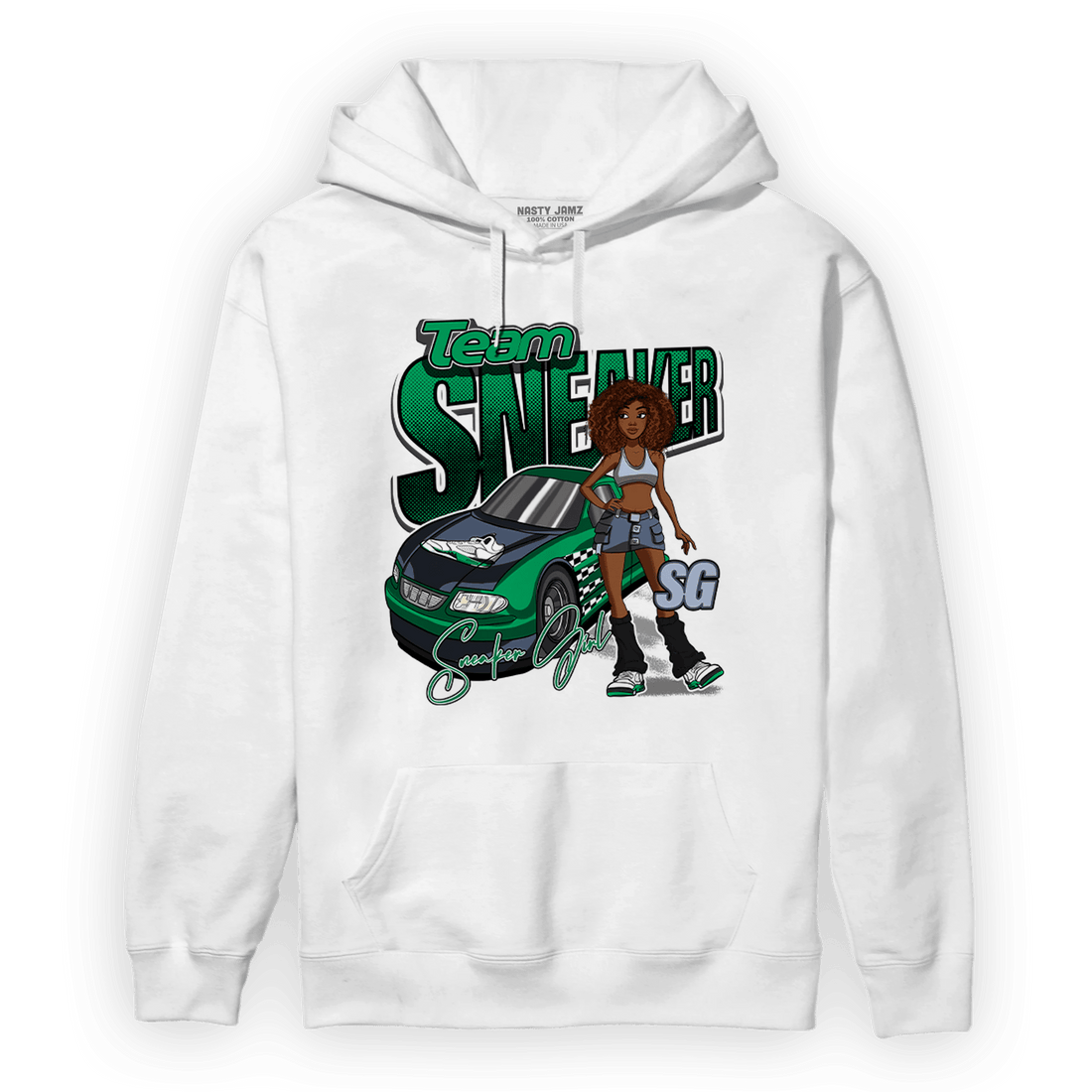 Lucky Green 5s Hoodie Match Team Sneaker Girl - NastyJamz