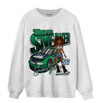 Lucky Green 5s Sweatshirt Match Team Sneaker Girl - NastyJamz