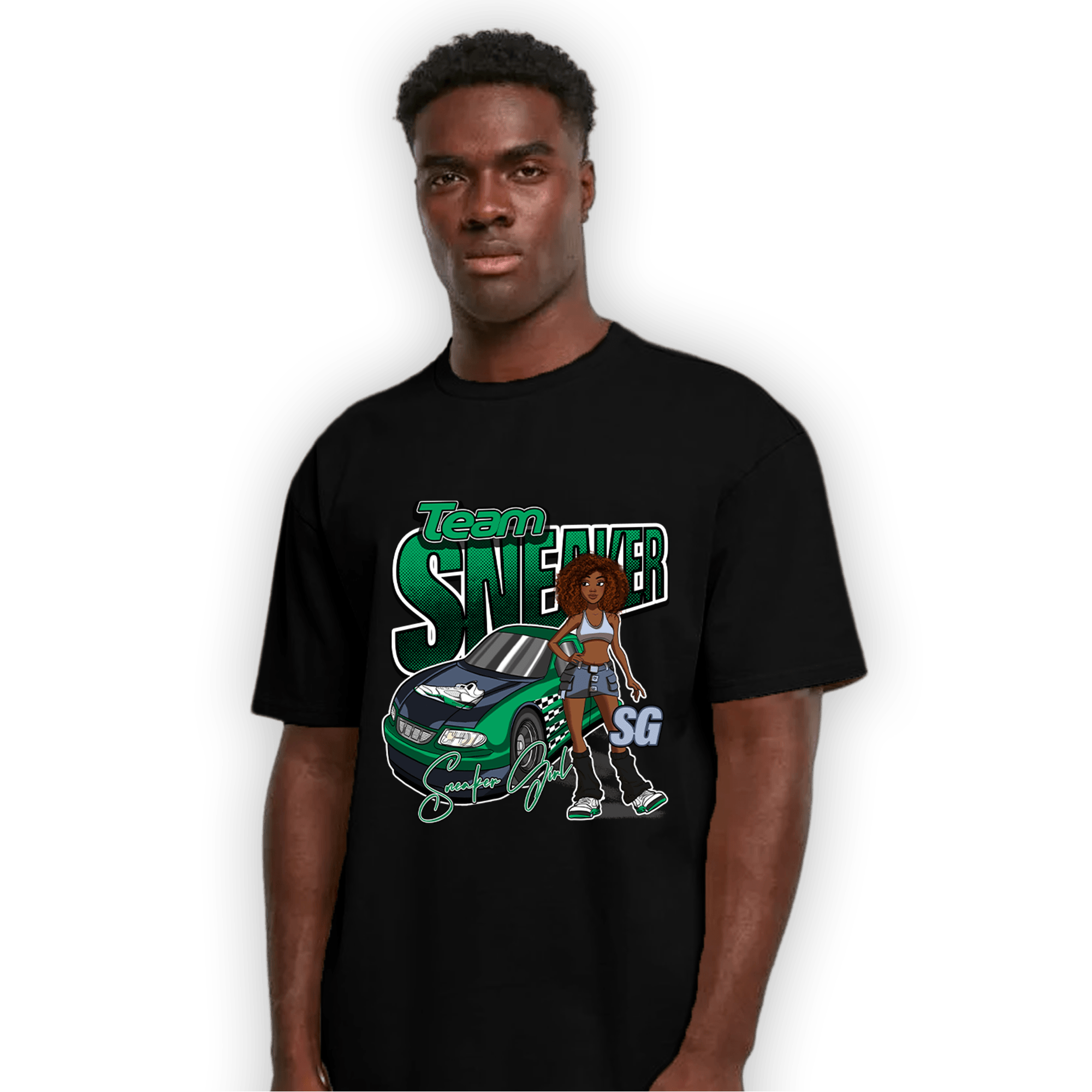 Lucky Green 5s T Shirt Match Team Sneaker Girl - NastyJamz