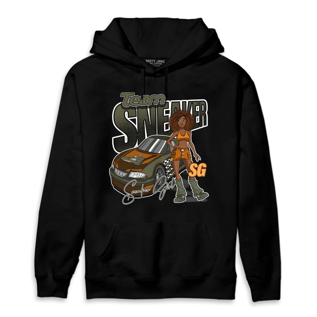 Olive 5s Hoodie Match Team Sneaker Girl - NastyJamz