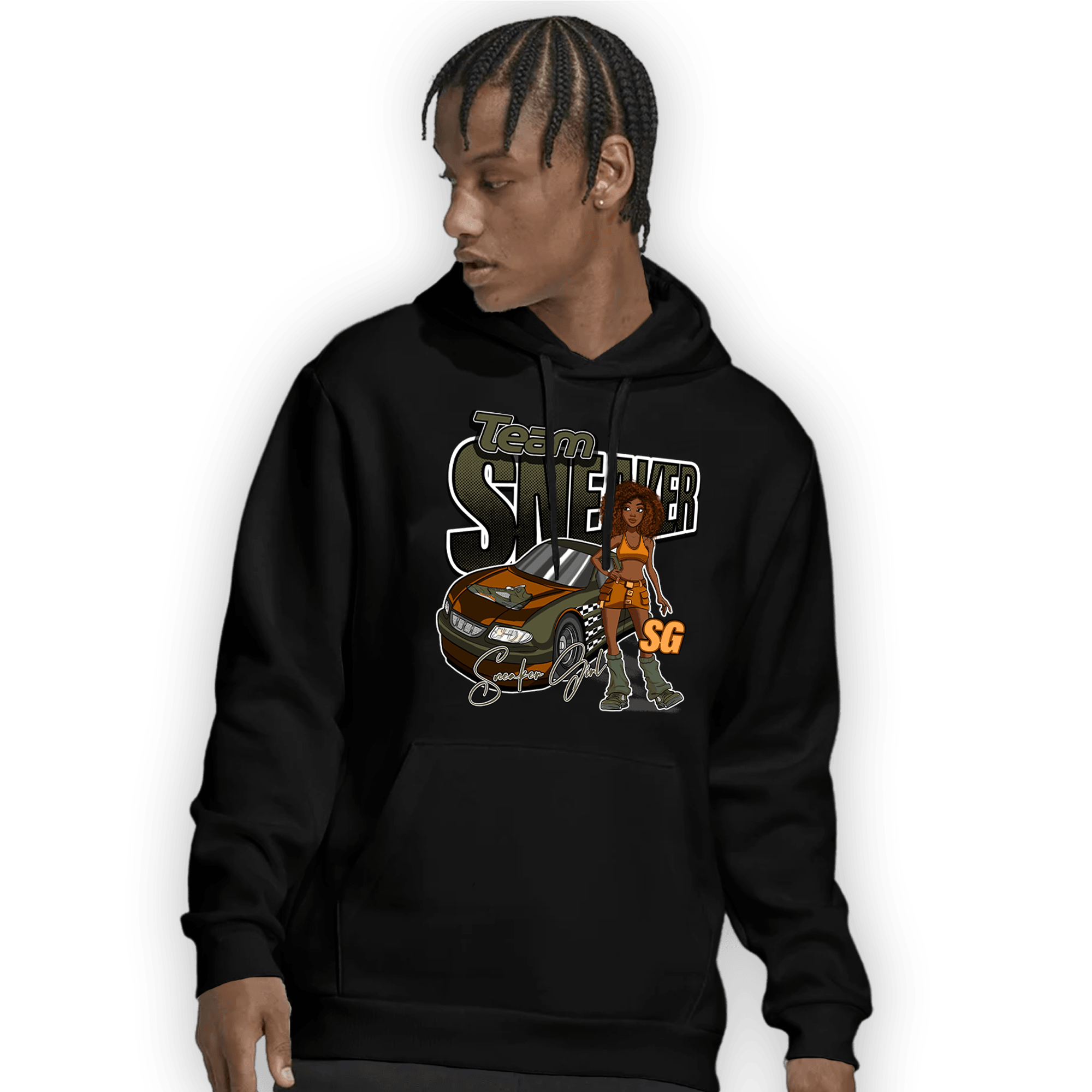 Olive 5s Hoodie Match Team Sneaker Girl - NastyJamz