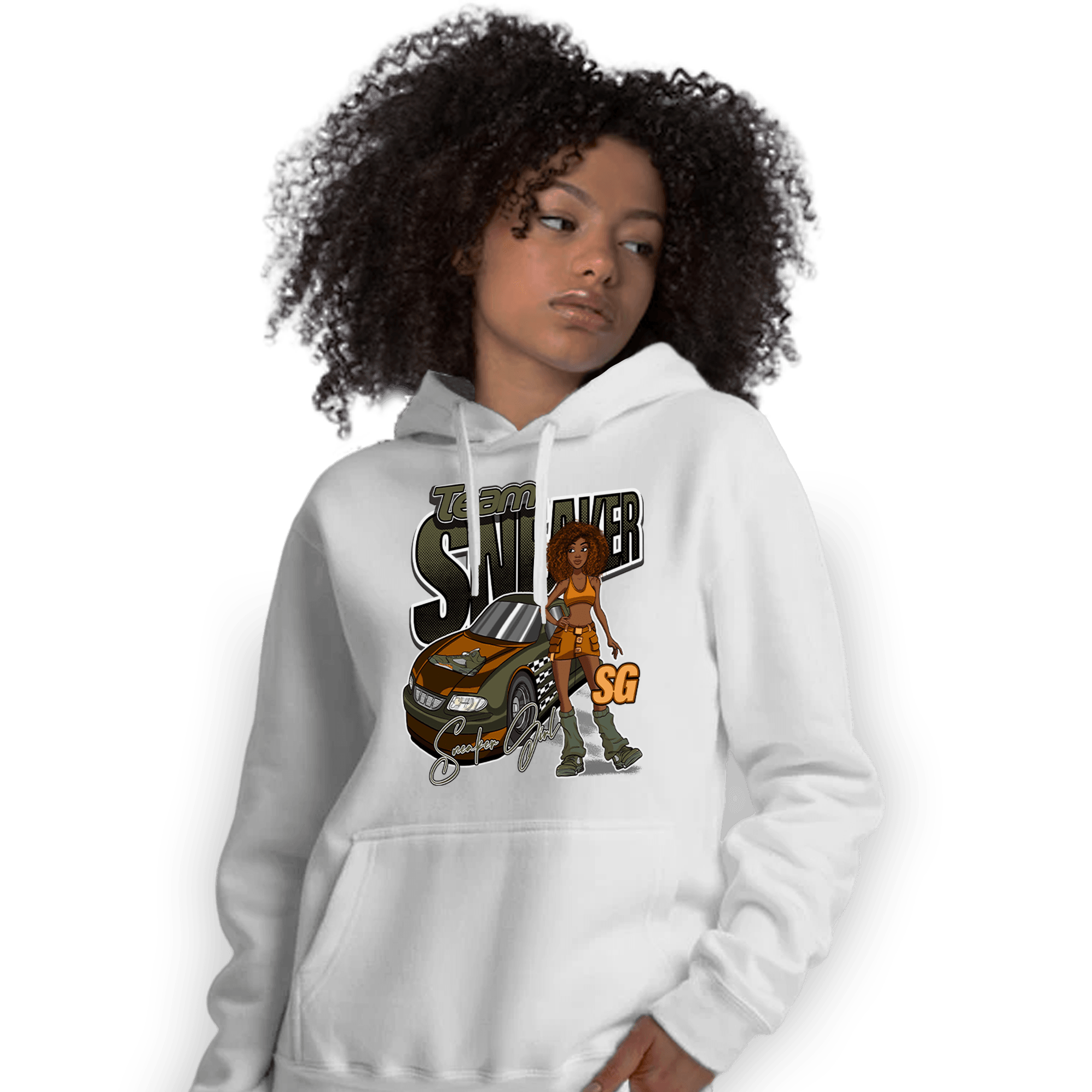 Olive 5s Hoodie Match Team Sneaker Girl - NastyJamz