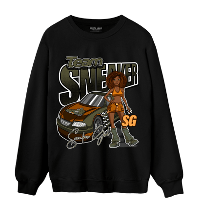 Olive 5s Sweatshirt Match Team Sneaker Girl - NastyJamz
