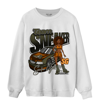 Olive 5s Sweatshirt Match Team Sneaker Girl - NastyJamz