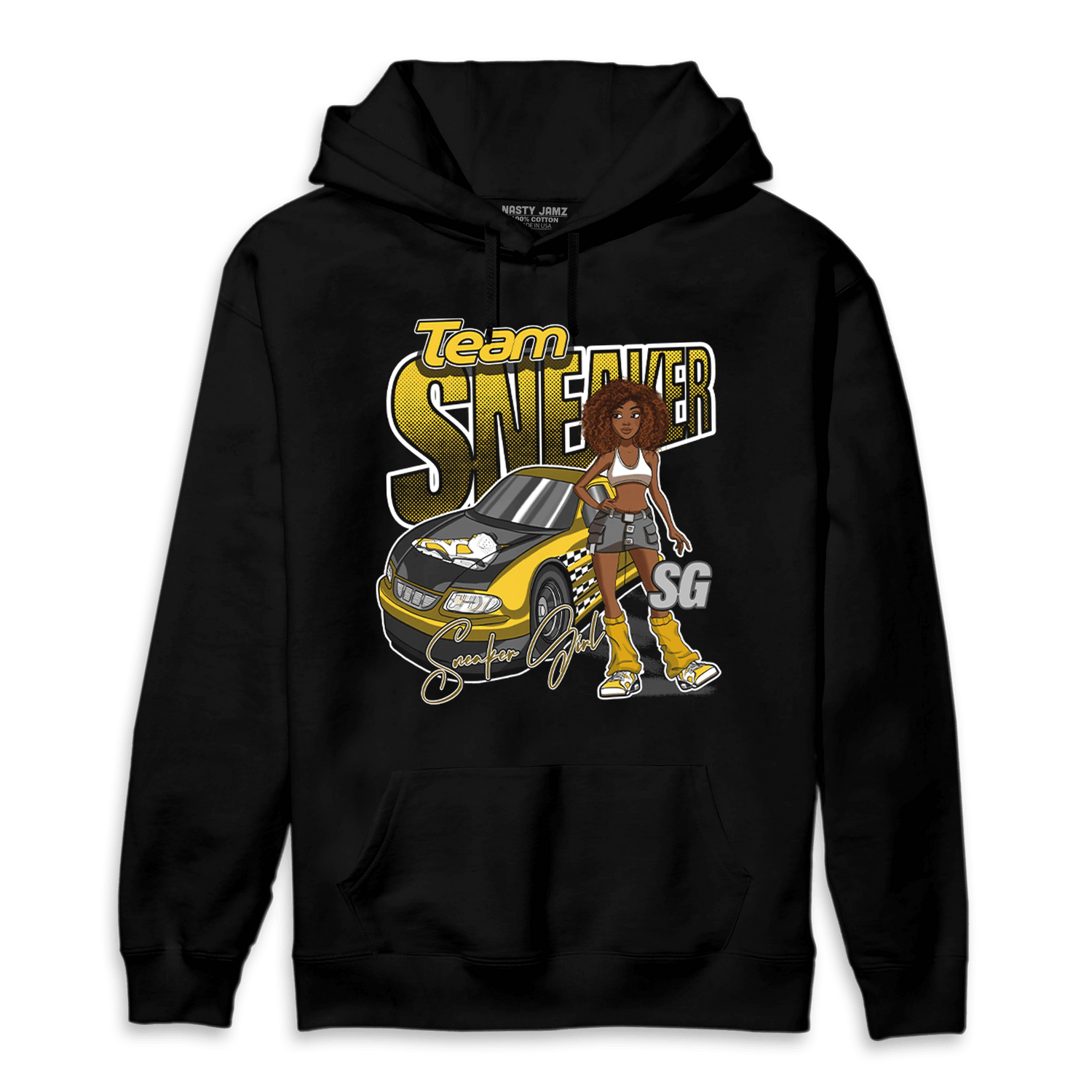Yellow Ochre 6s Hoodie Match Team Sneaker Girl - NastyJamz