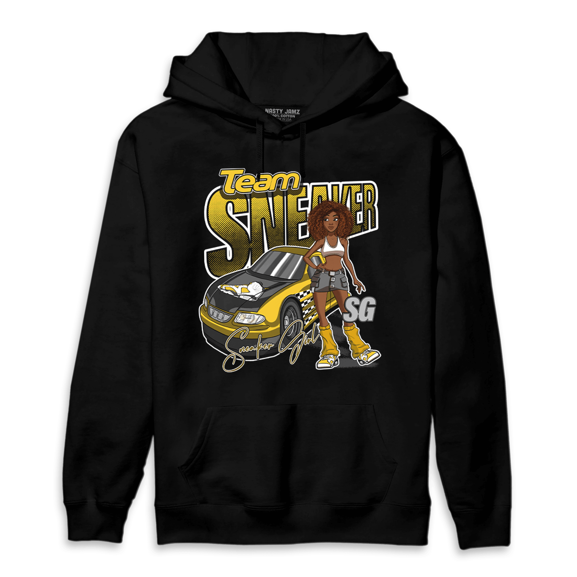 Yellow Ochre 6s Hoodie Match Team Sneaker Girl - NastyJamz