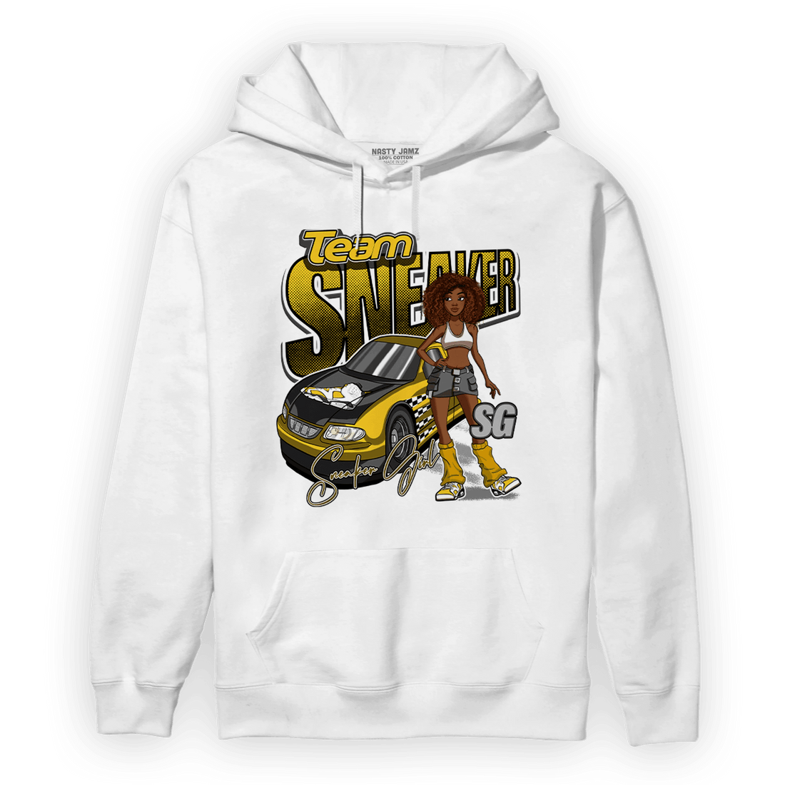Yellow Ochre 6s Hoodie Match Team Sneaker Girl - NastyJamz