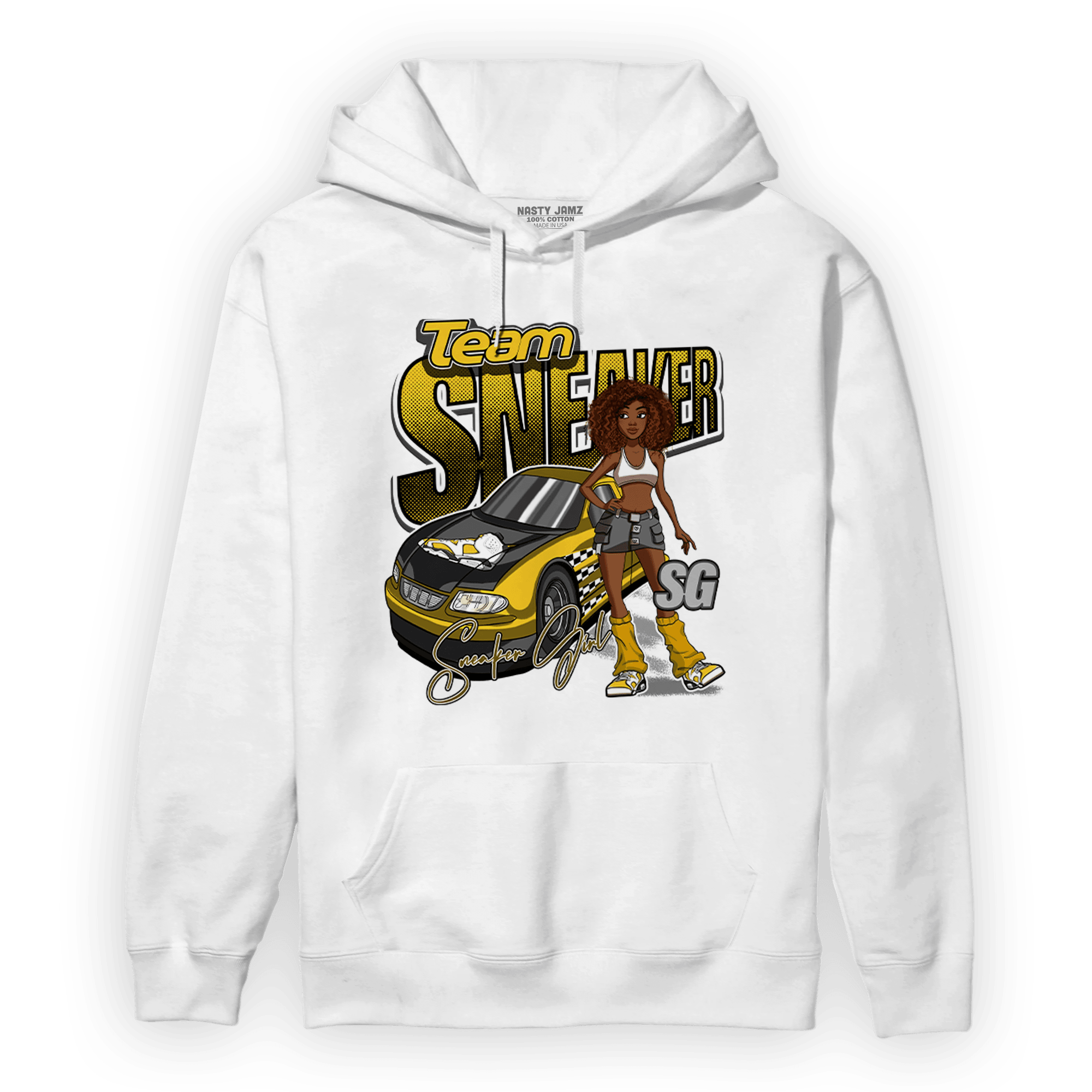 Yellow Ochre 6s Hoodie Match Team Sneaker Girl - NastyJamz