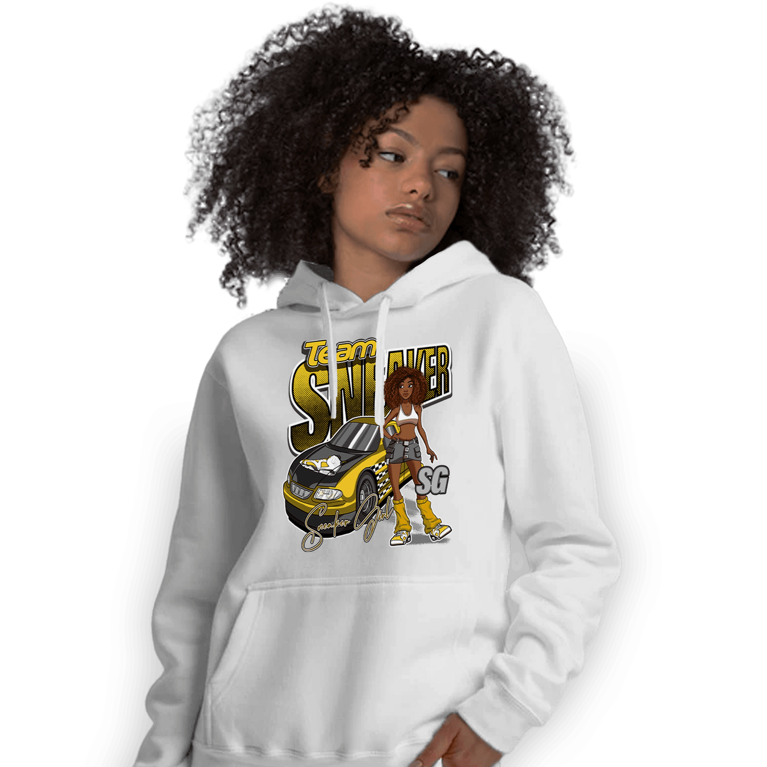 Yellow Ochre 6s Hoodie Match Team Sneaker Girl - NastyJamz