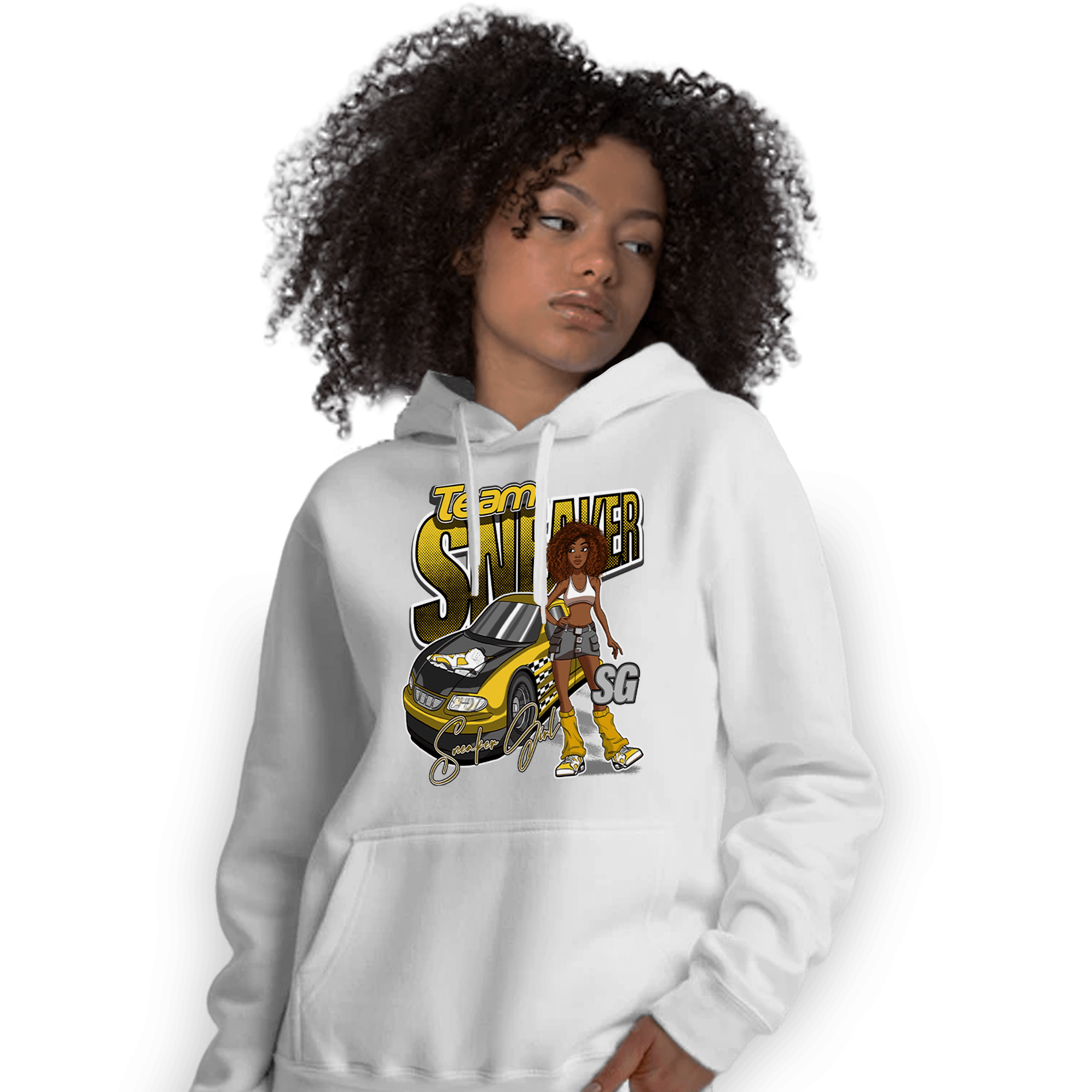 Yellow Ochre 6s Hoodie Match Team Sneaker Girl - NastyJamz