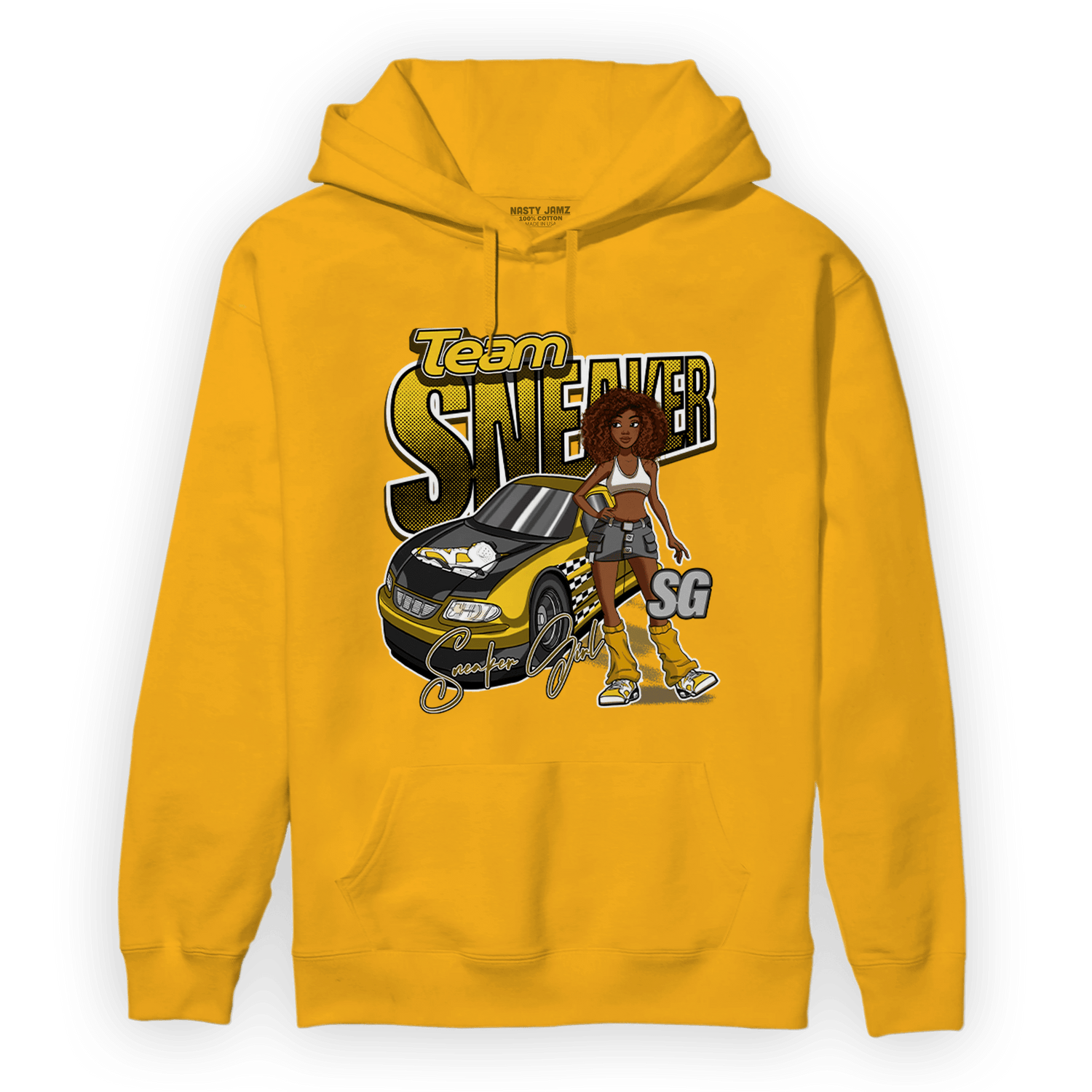 Yellow Ochre 6s Hoodie Match Team Sneaker Girl - NastyJamz