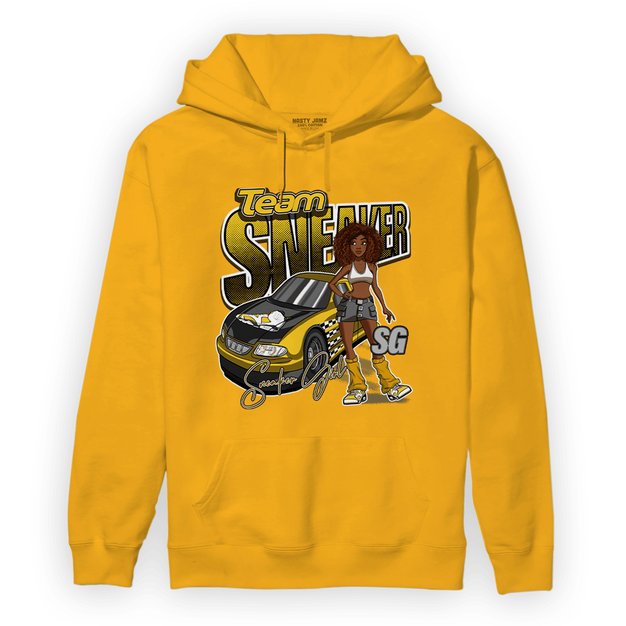 Yellow Ochre 6s Hoodie Match Team Sneaker Girl - NastyJamz