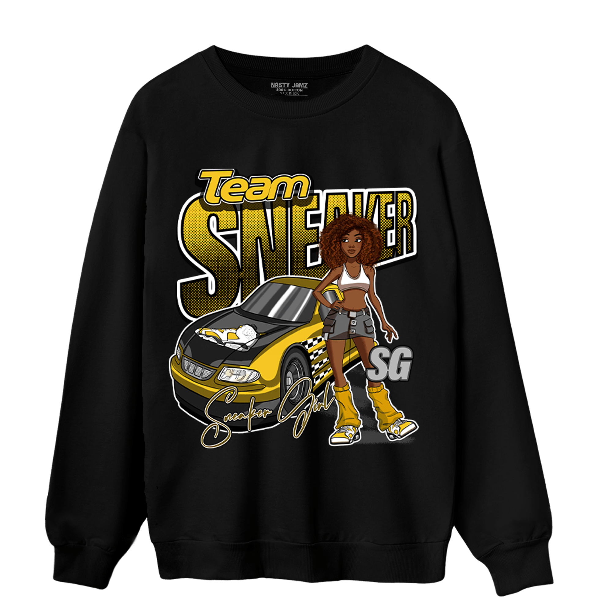 Yellow Ochre 6s Sweatshirt Match Team Sneaker Girl - NastyJamz