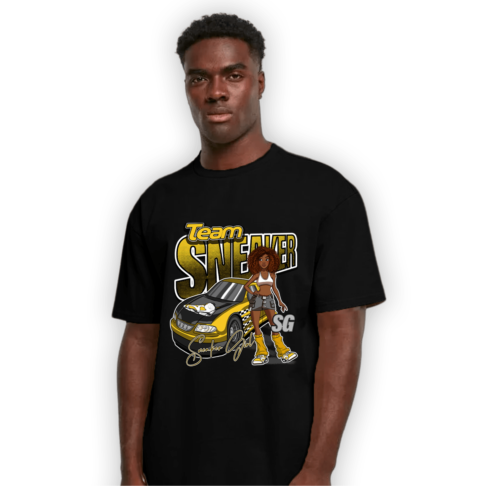 Yellow Ochre 6s T Shirt Match Team Sneaker Girl - NastyJamz