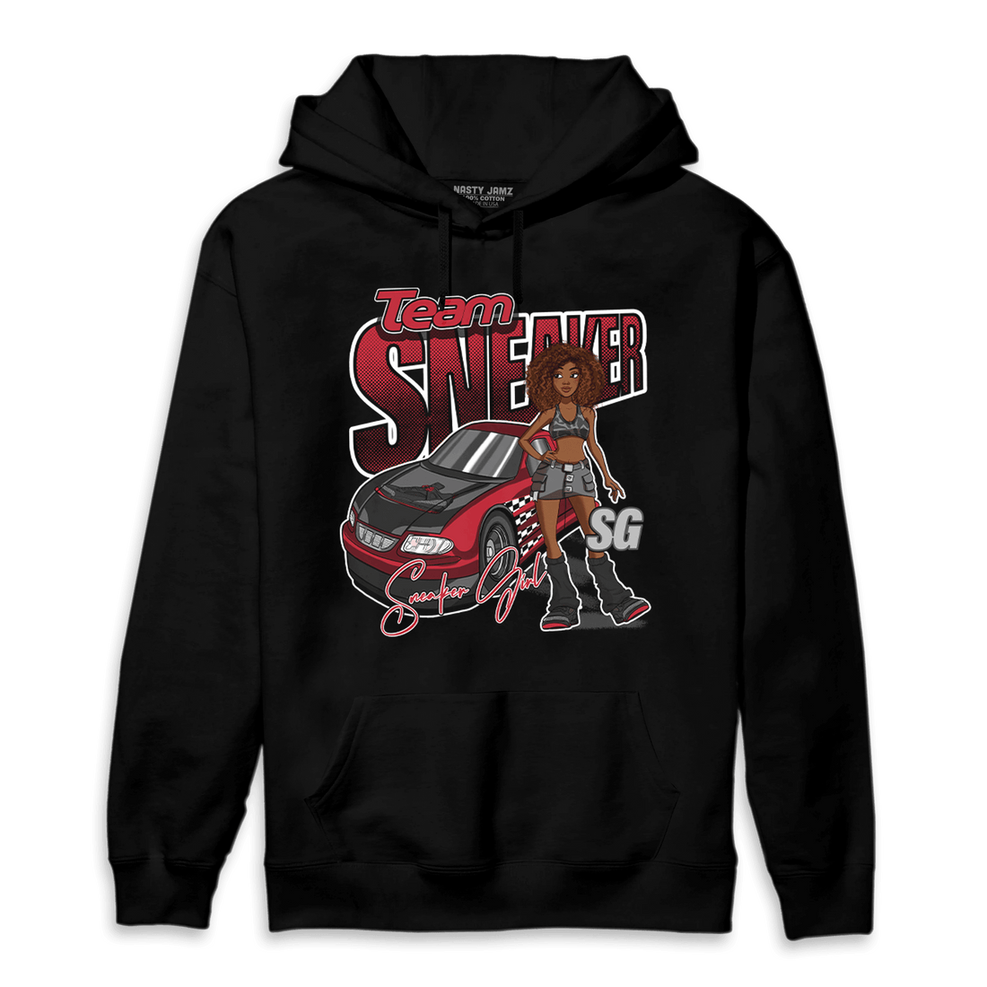 Spizike Low Bred Hoodie Match Team Sneaker Girl - NastyJamz