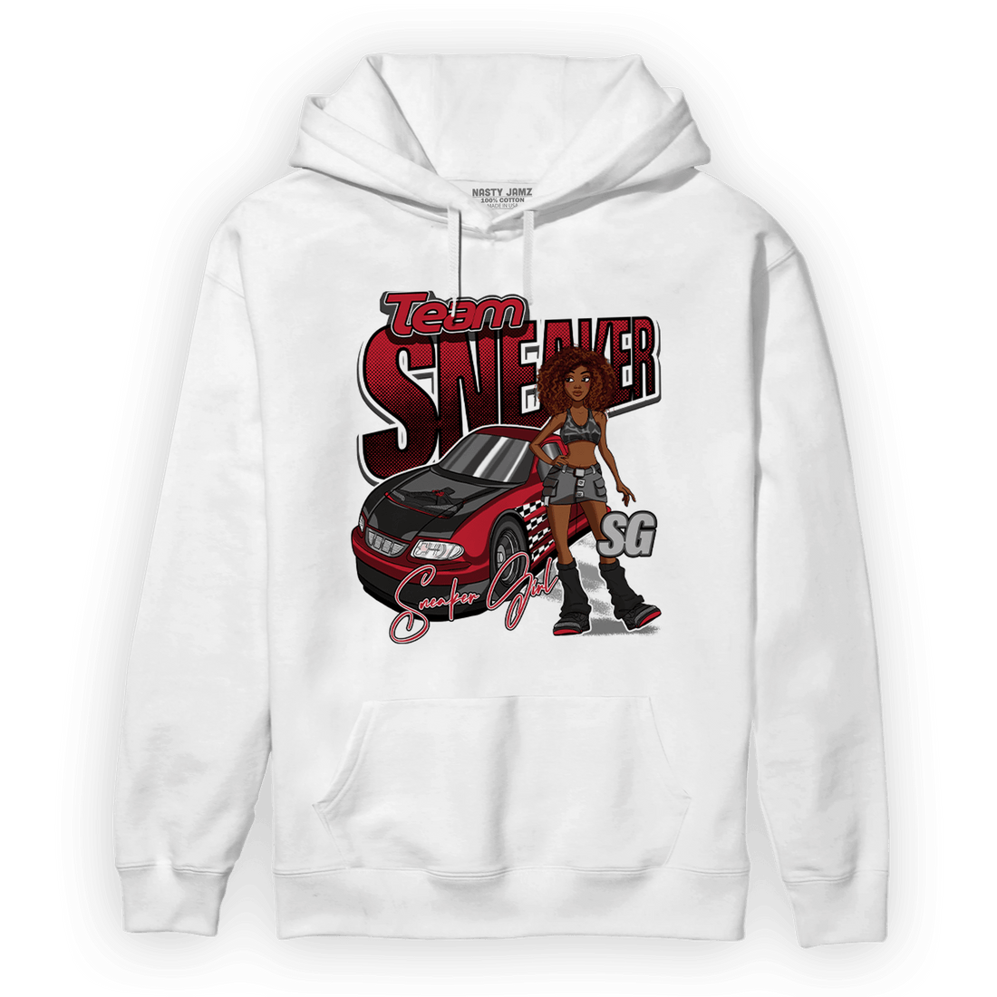 Spizike Low Bred Hoodie Match Team Sneaker Girl - NastyJamz