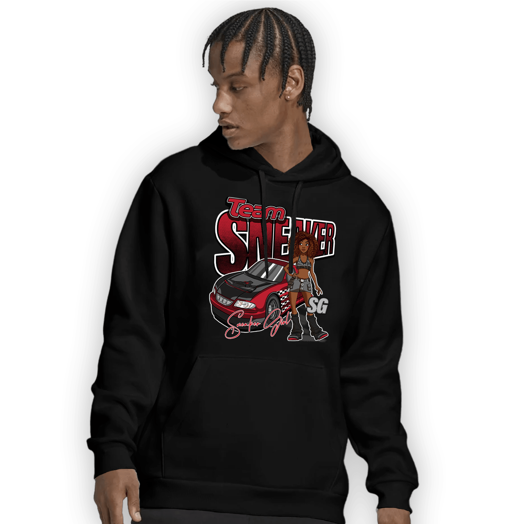 Spizike Low Bred Hoodie Match Team Sneaker Girl - NastyJamz