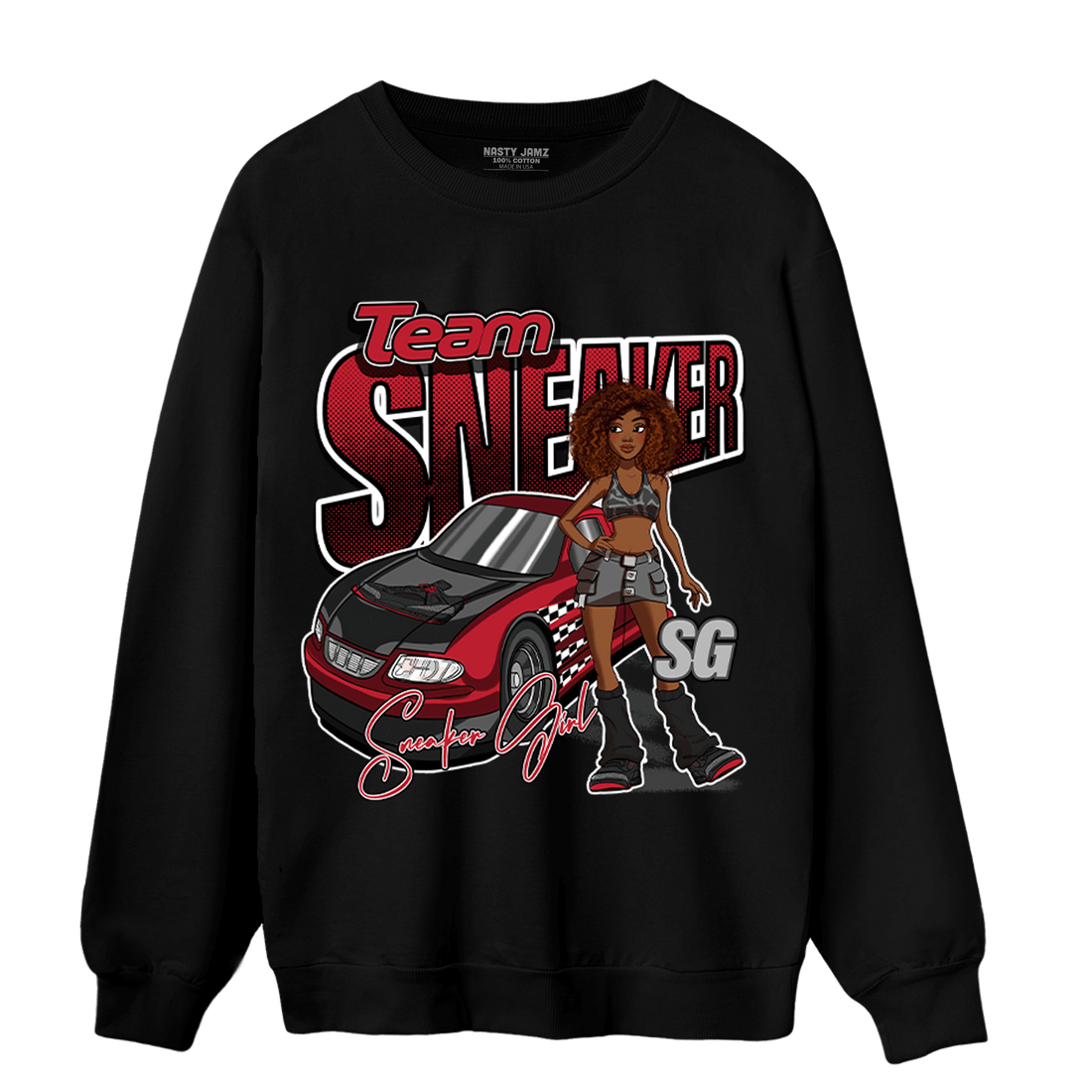 Spizike Low Bred Sweatshirt Match Team Sneaker Girl - NastyJamz