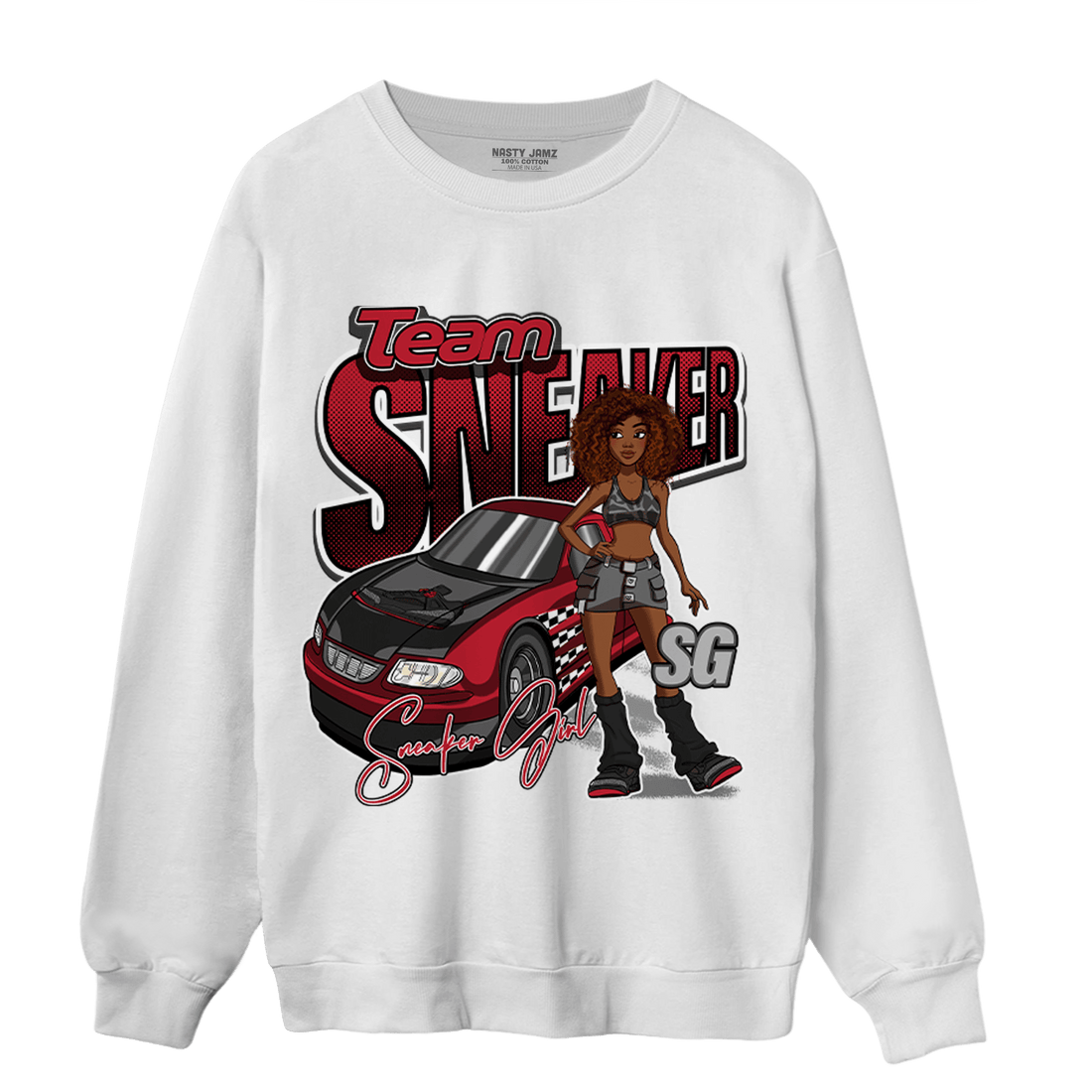 Spizike Low Bred Sweatshirt Match Team Sneaker Girl - NastyJamz