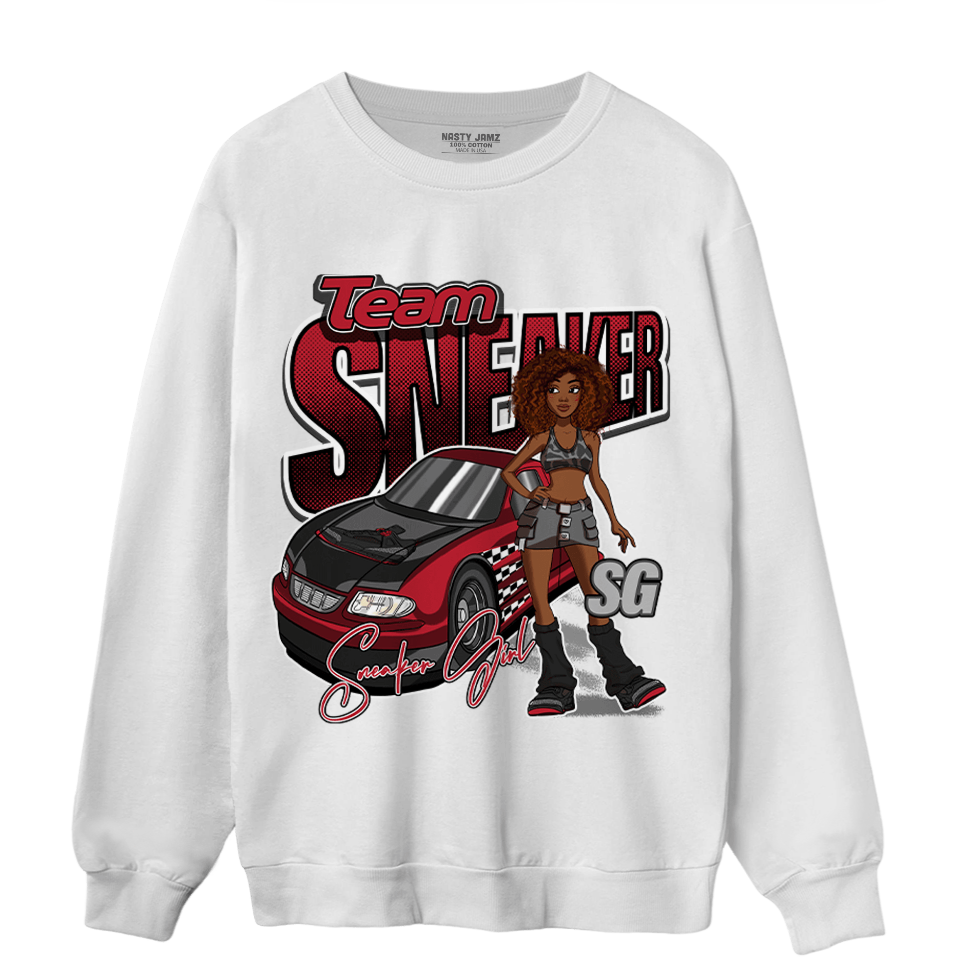 Spizike Low Bred Sweatshirt Match Team Sneaker Girl - NastyJamz