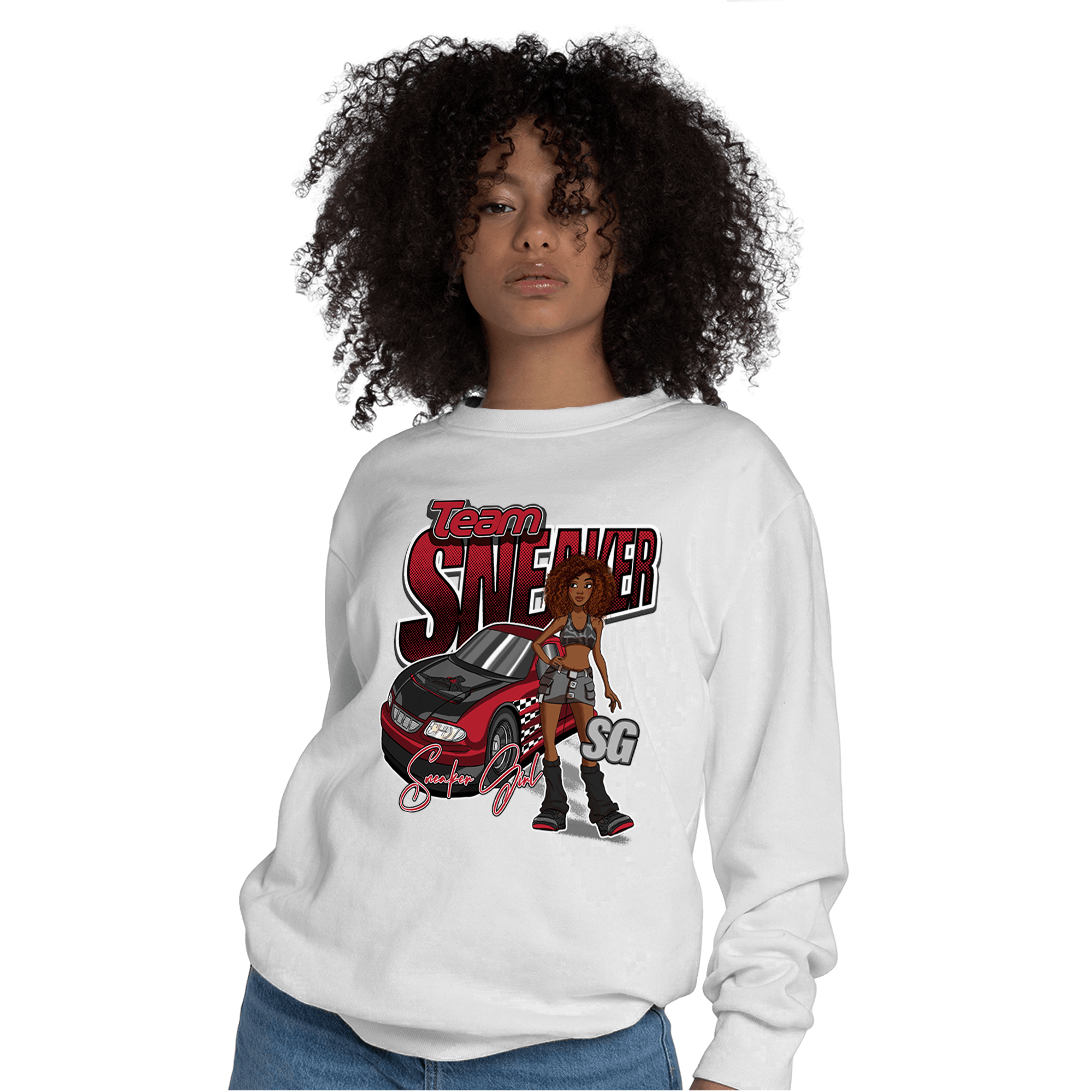 Spizike Low Bred Sweatshirt Match Team Sneaker Girl - NastyJamz