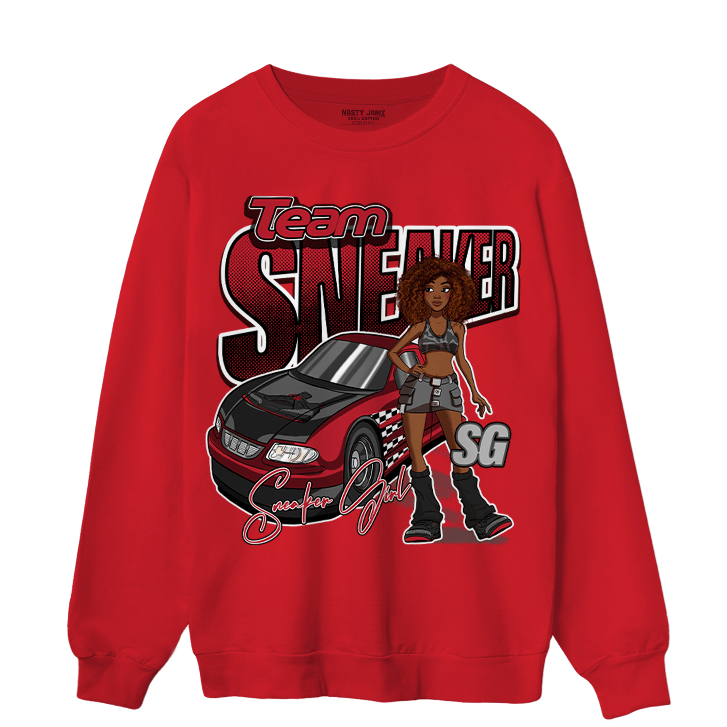 Spizike Low Bred Sweatshirt Match Team Sneaker Girl - NastyJamz