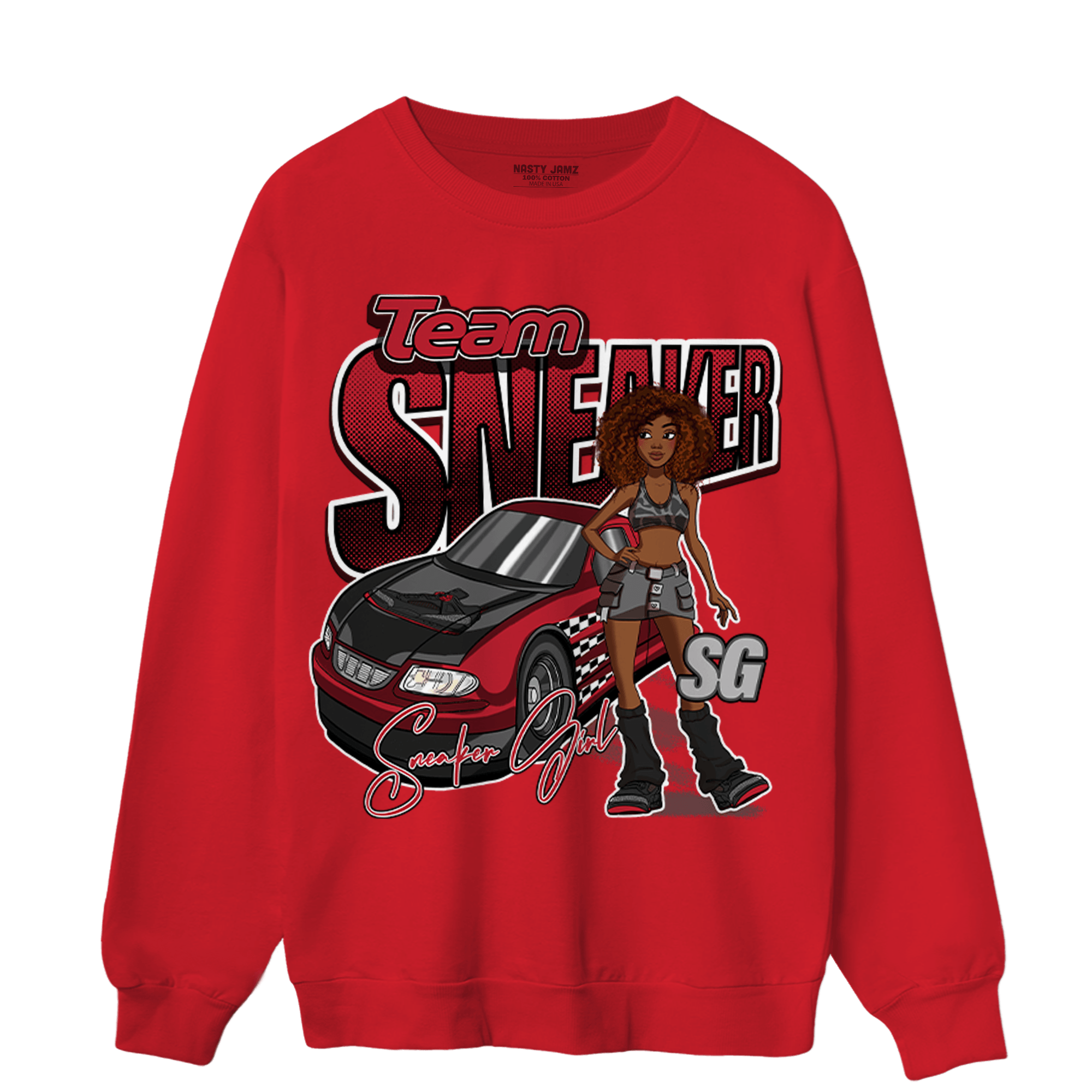 Spizike Low Bred Sweatshirt Match Team Sneaker Girl - NastyJamz