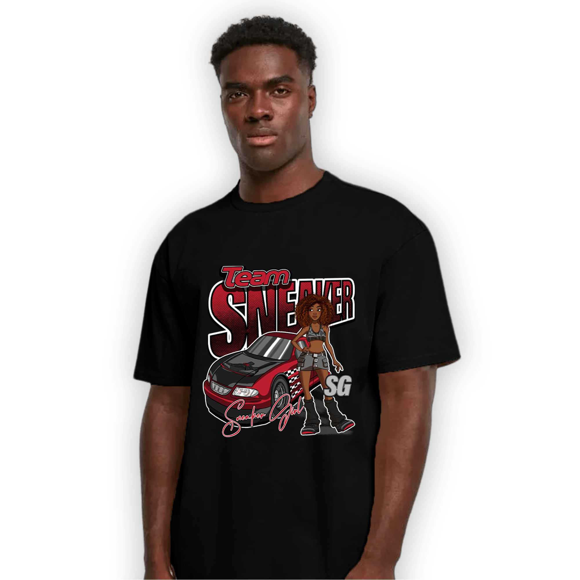 Spizike Low Bred T Shirt Match Team Sneaker Girl - NastyJamz