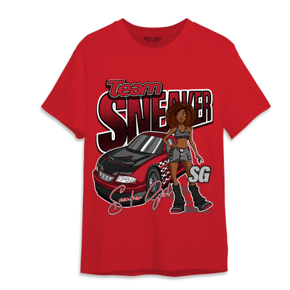 Spizike Low Bred T Shirt Match Team Sneaker Girl - NastyJamz