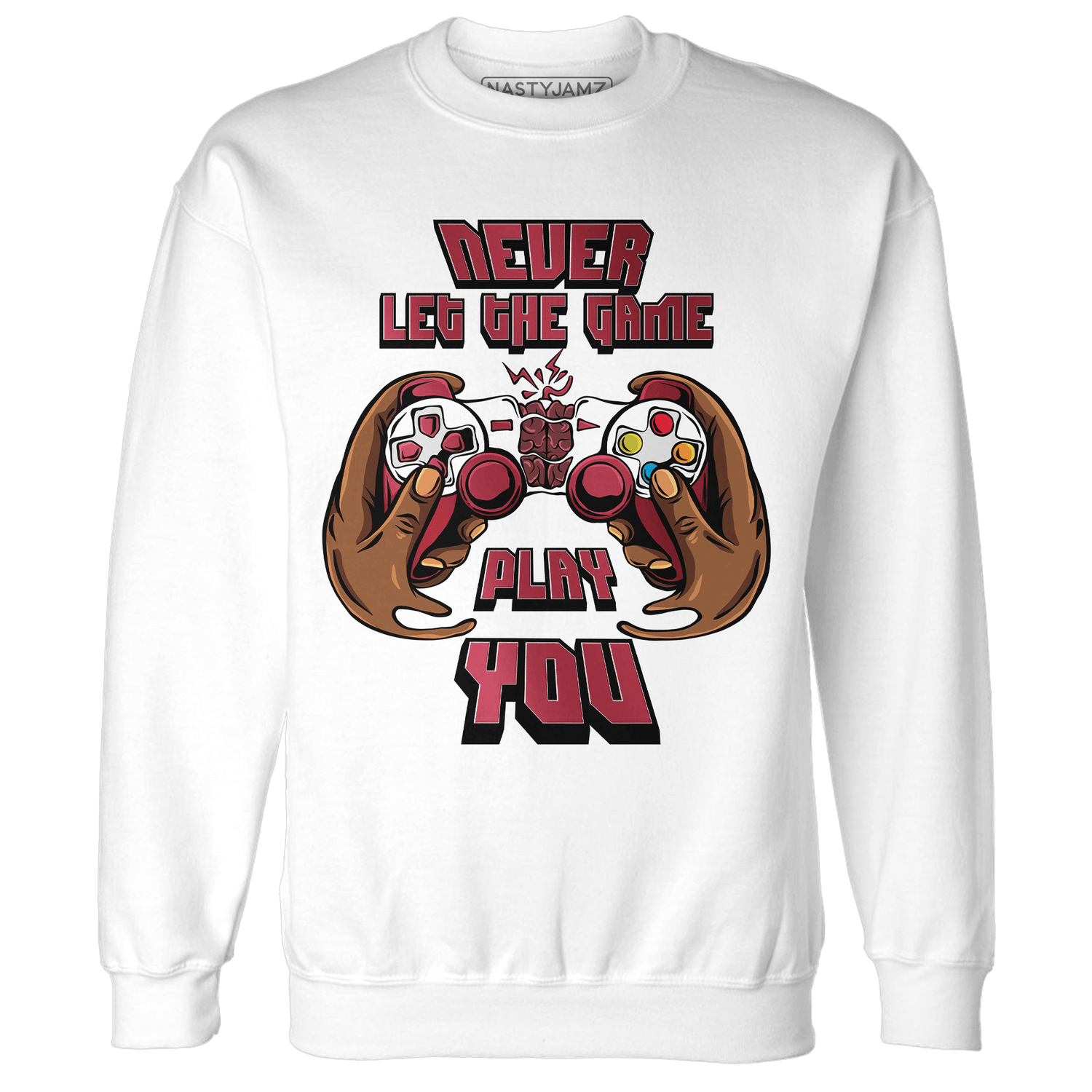 High 85 Metallic Burgundy 1s Sweatshirt Match The Game Changer - NastyJamz