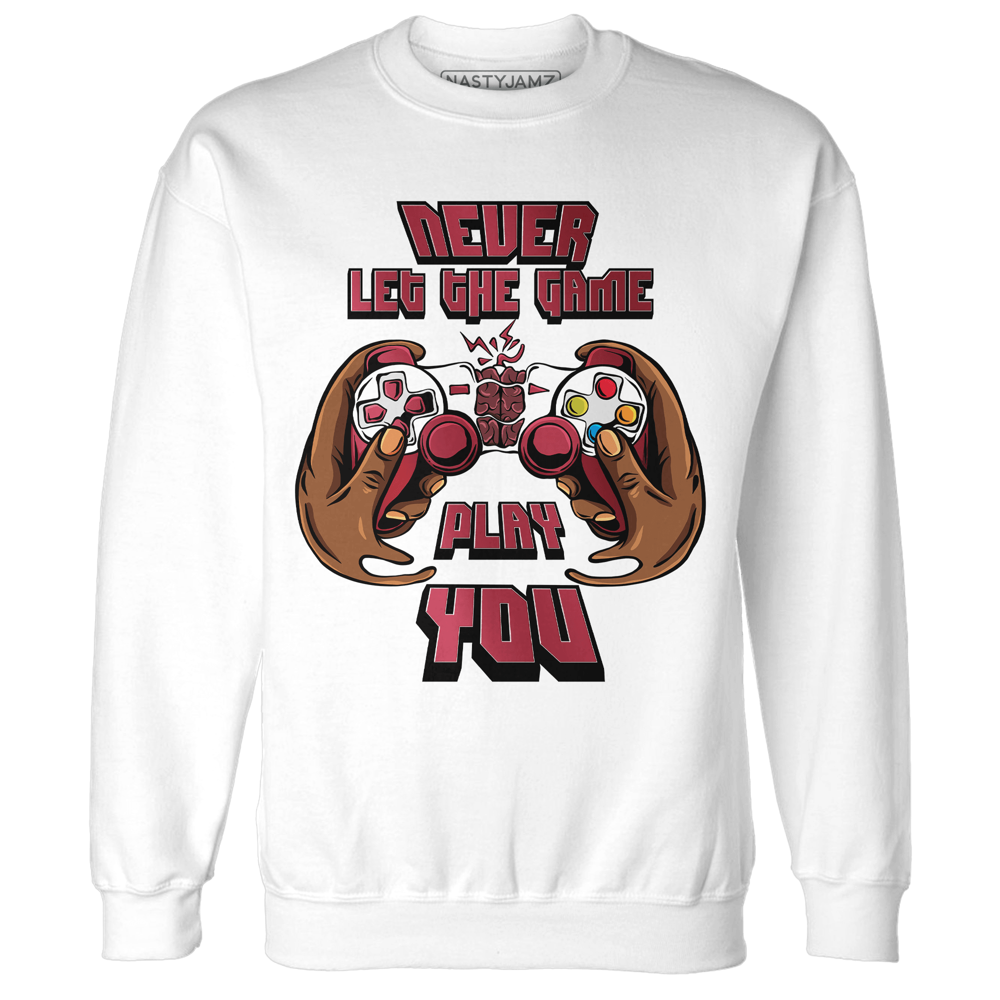 High 85 Metallic Burgundy 1s Sweatshirt Match The Game Changer - NastyJamz