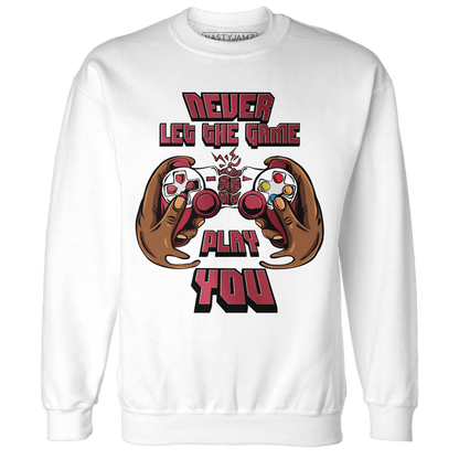 High 85 Metallic Burgundy 1s Sweatshirt Match The Game Changer - NastyJamz