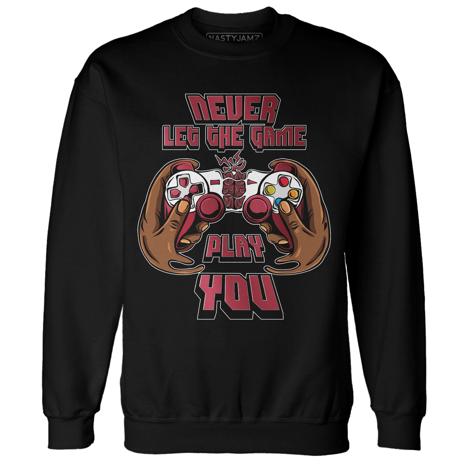 High 85 Metallic Burgundy 1s Sweatshirt Match The Game Changer - NastyJamz