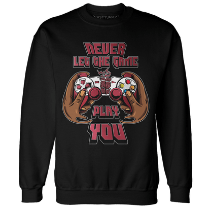 High 85 Metallic Burgundy 1s Sweatshirt Match The Game Changer - NastyJamz