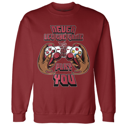 High 85 Metallic Burgundy 1s Sweatshirt Match The Game Changer - NastyJamz