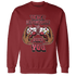 High 85 Metallic Burgundy 1s Sweatshirt Match The Game Changer - NastyJamz
