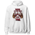 High 85 Metallic Burgundy 1s Hoodie Match The Game Changer - NastyJamz