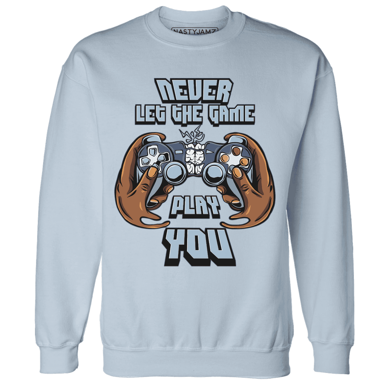Mid Diffused Blue Grey 1s Sweatshirt Match The Game Changer - NastyJamz