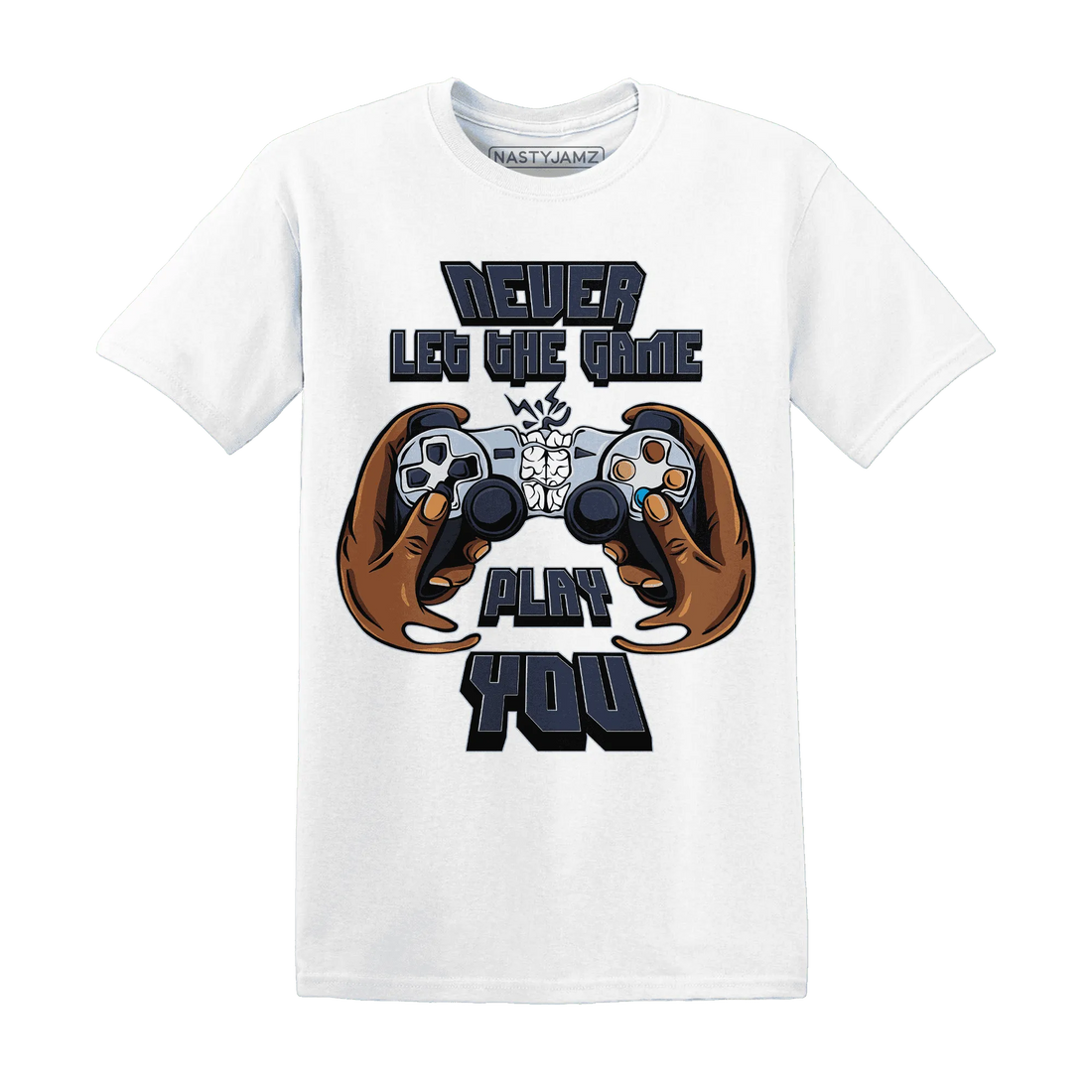 White-Navy-6s-T-Shirt-Match-The-Game-Changer