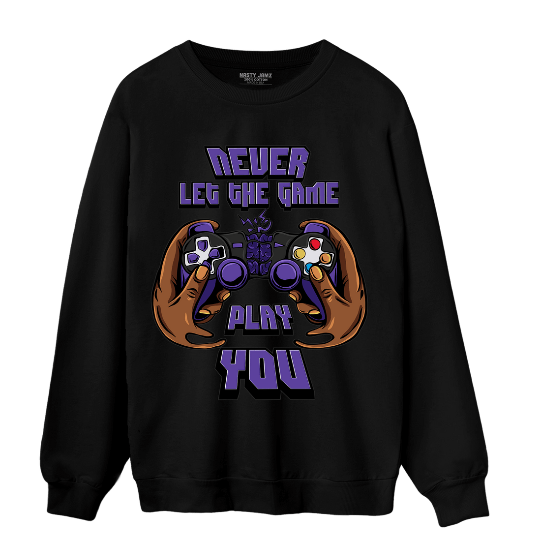 Field Purple 12s Sweatshirt Match The Game Changer - NastyJamz