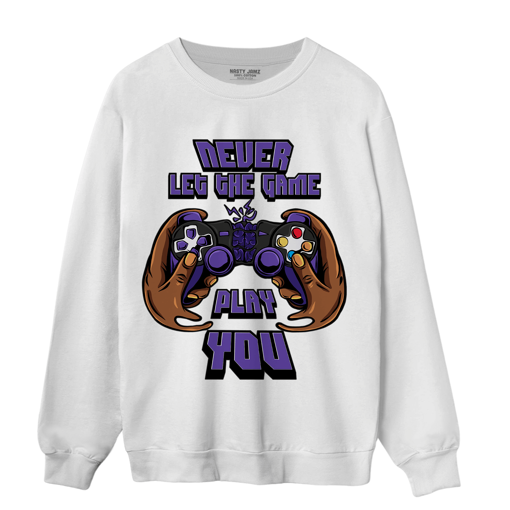 Field Purple 12s Sweatshirt Match The Game Changer - NastyJamz