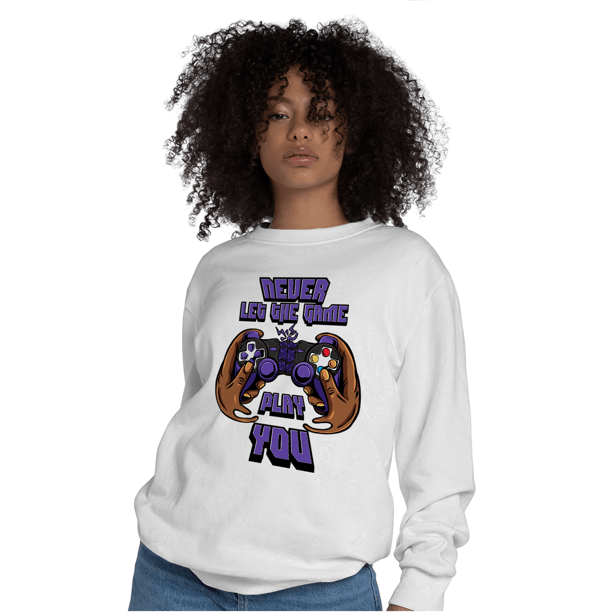 Field Purple 12s Sweatshirt Match The Game Changer - NastyJamz