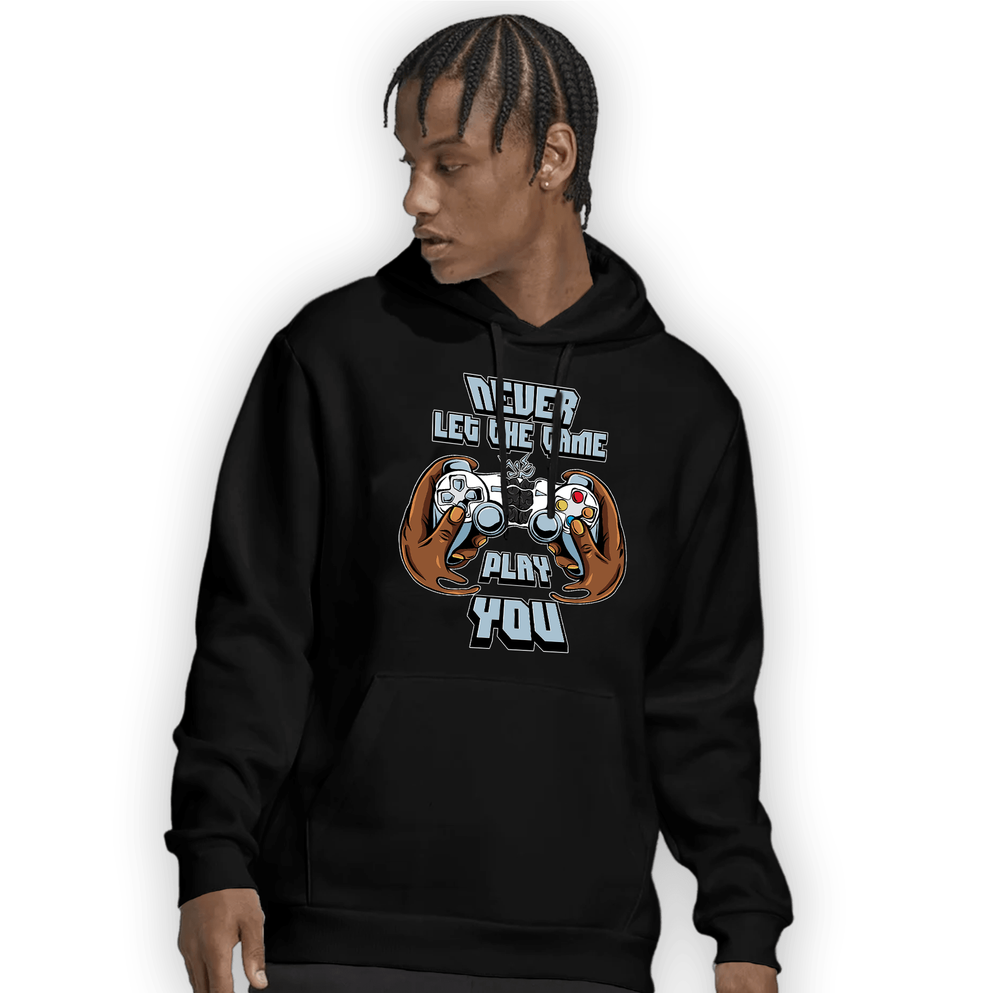 Blue Grey 13s Hoodie Match The Game Changer - NastyJamz