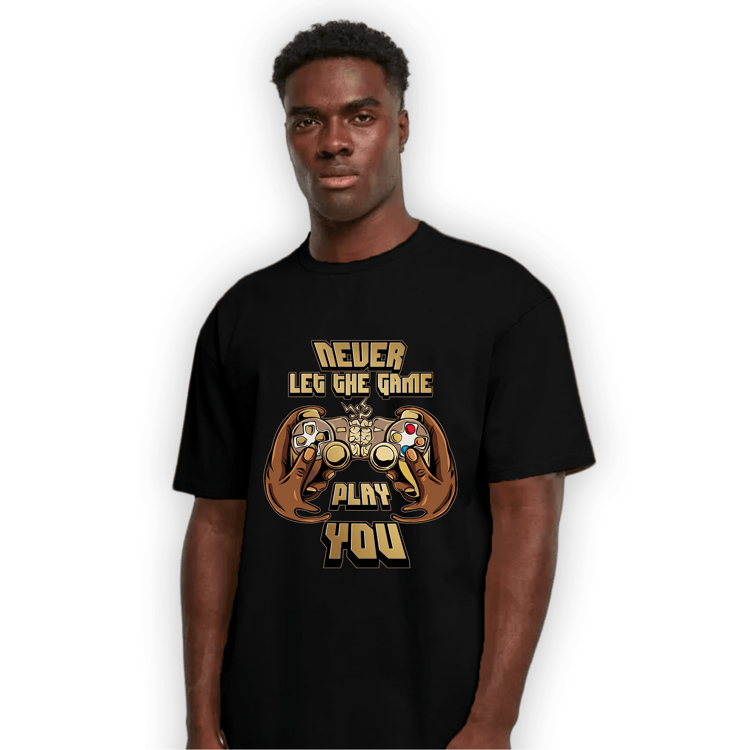 High OG Metallic Gold 1s T Shirt Match The Game Changer - NastyJamz