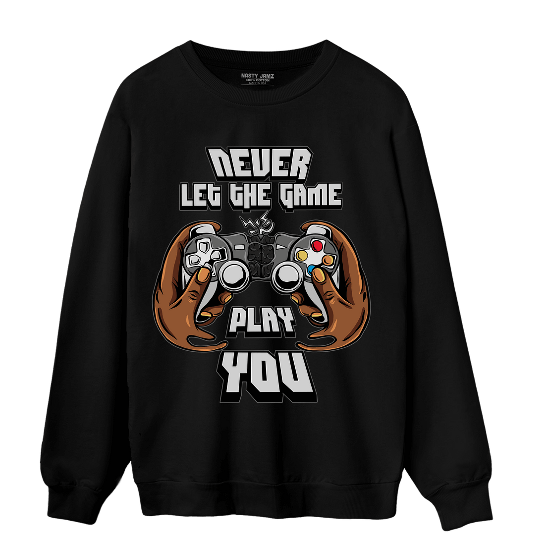 Retro High OG Black White 1s Sweatshirt Match The Game Changer - NastyJamz