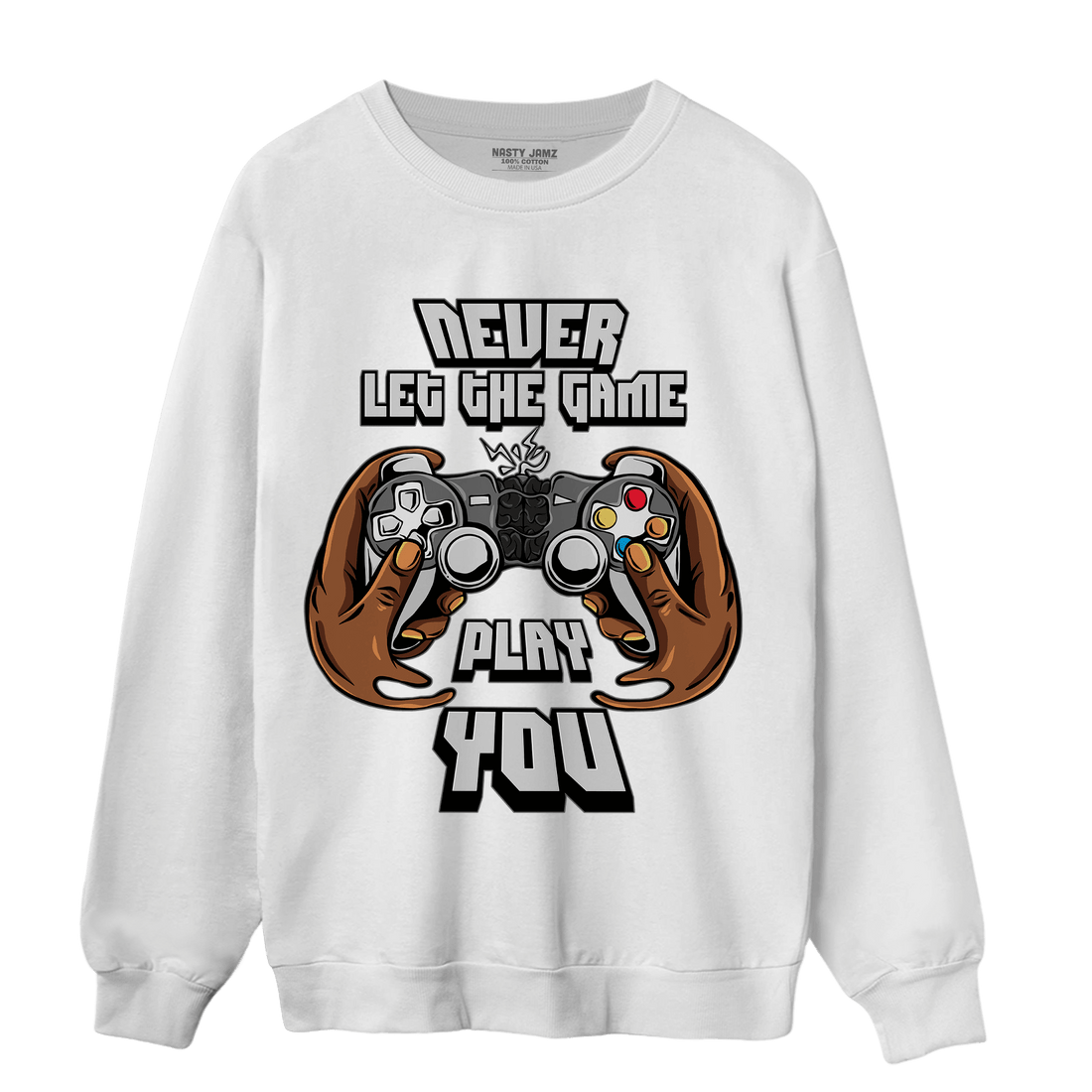Retro High OG Black White 1s Sweatshirt Match The Game Changer - NastyJamz
